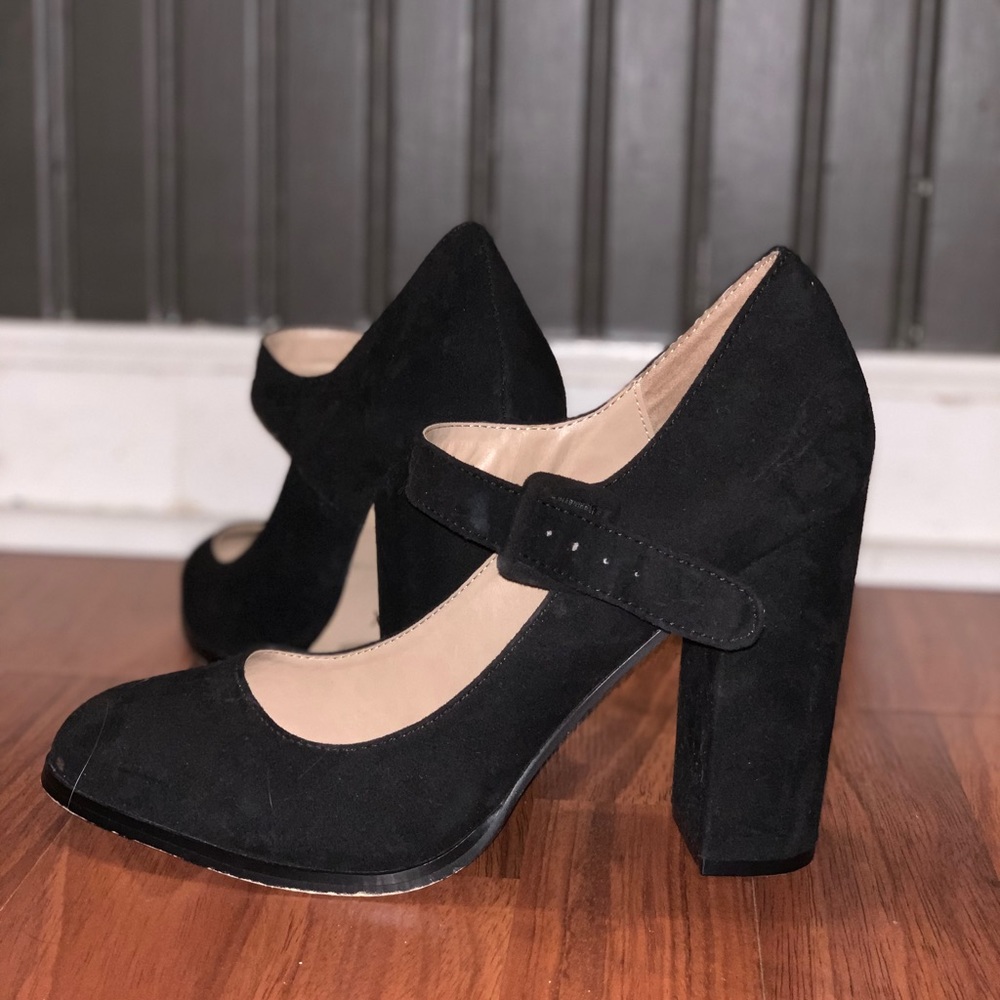 block heel pumps